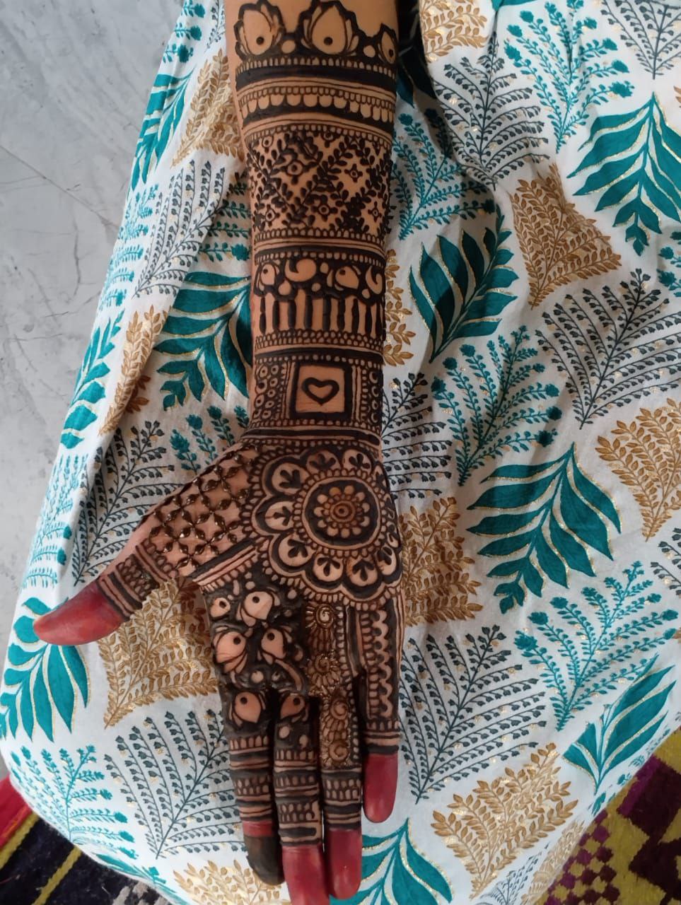 Student mehndi work