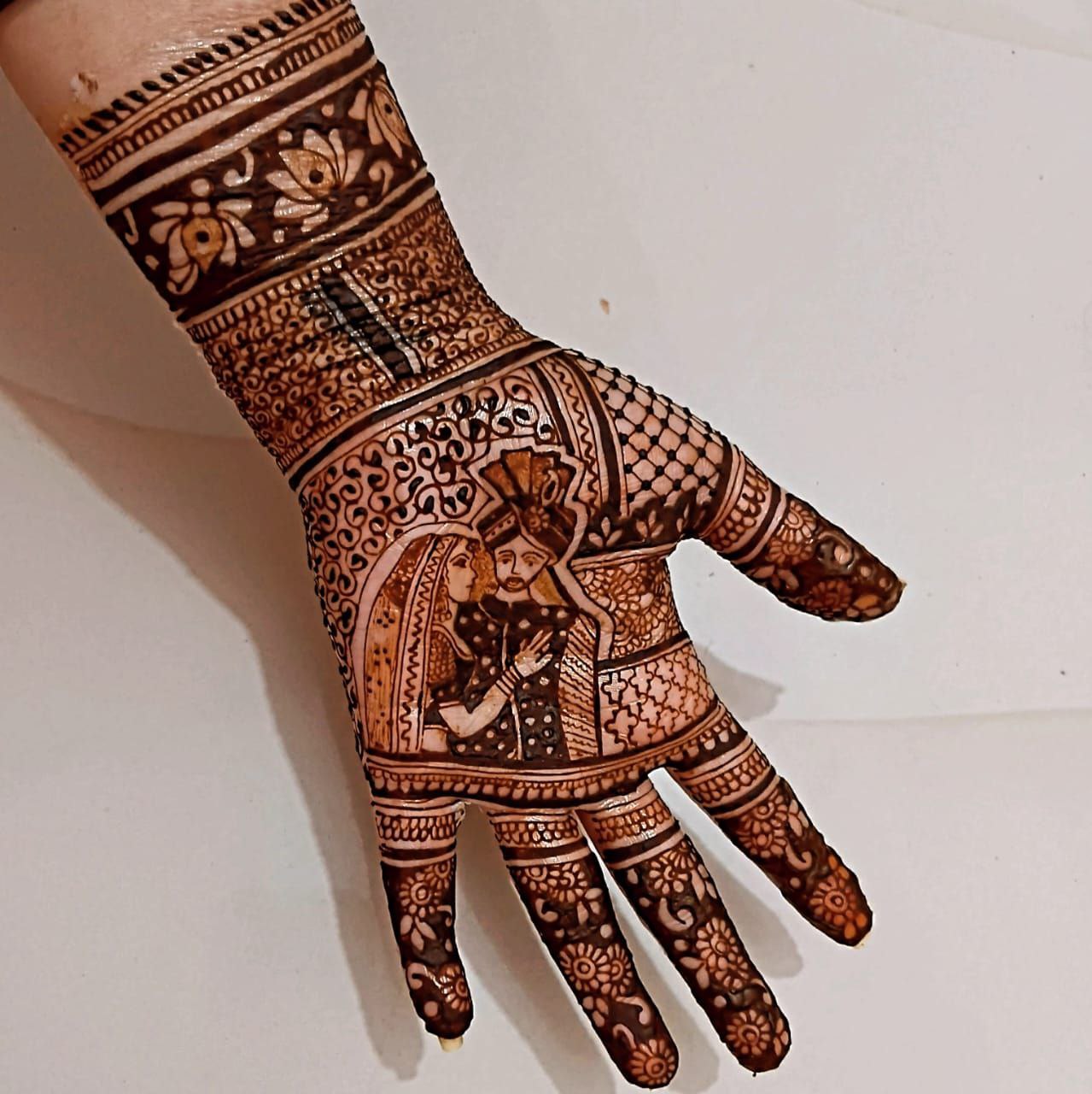 Student mehndi work