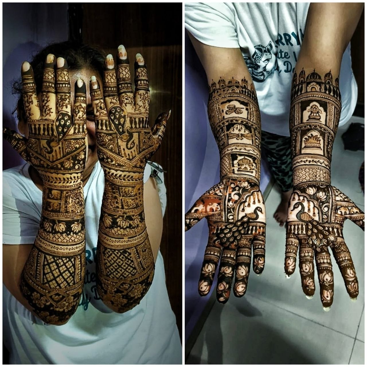 Student mehndi work